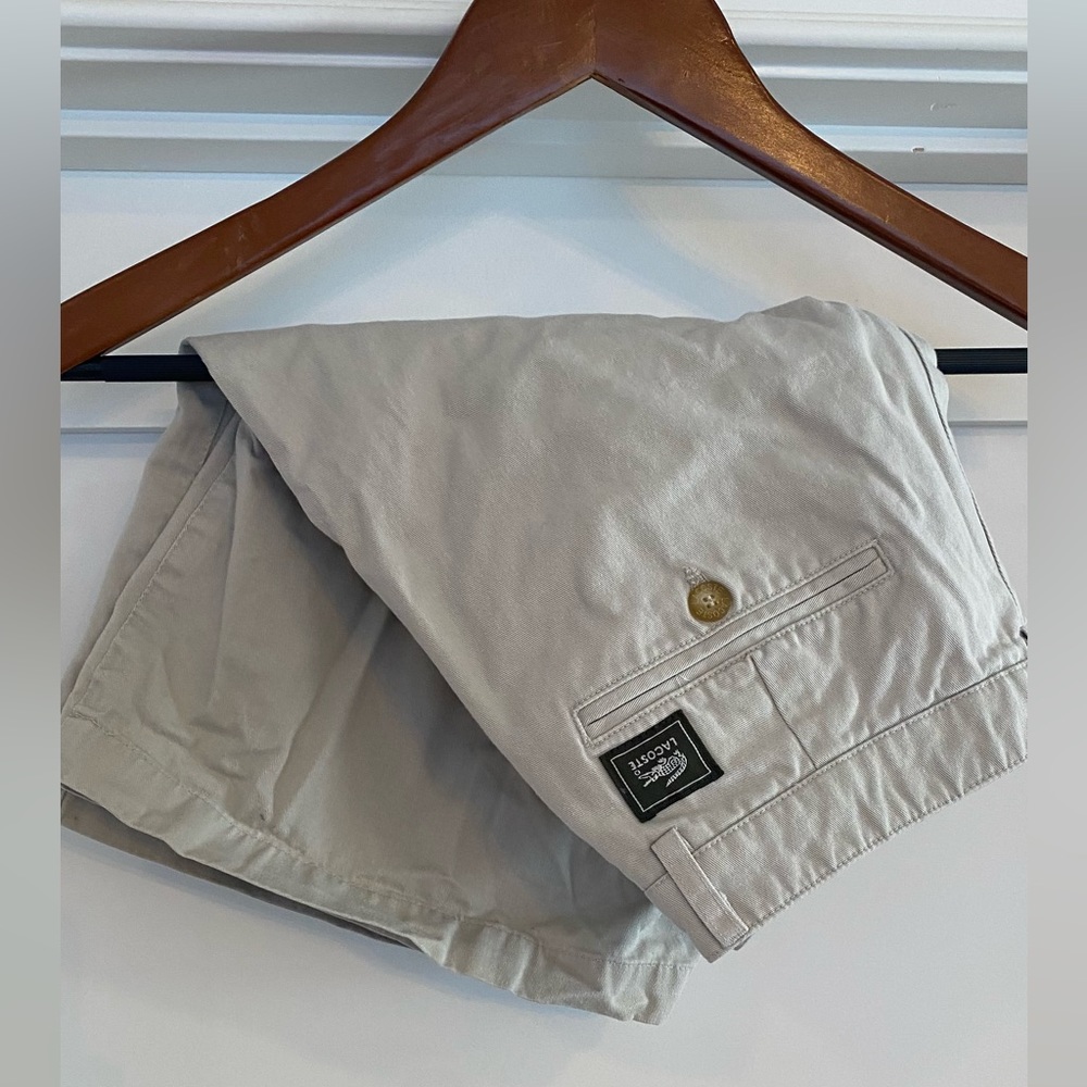 Lacoste - Relaxed Fit Performance Tan Shorts